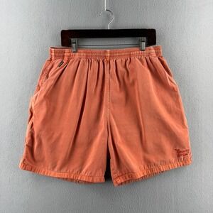 Crazy Shirts Hawaii Shorts Mens XL Cotton Elastic Waist Tangerine Dyed
